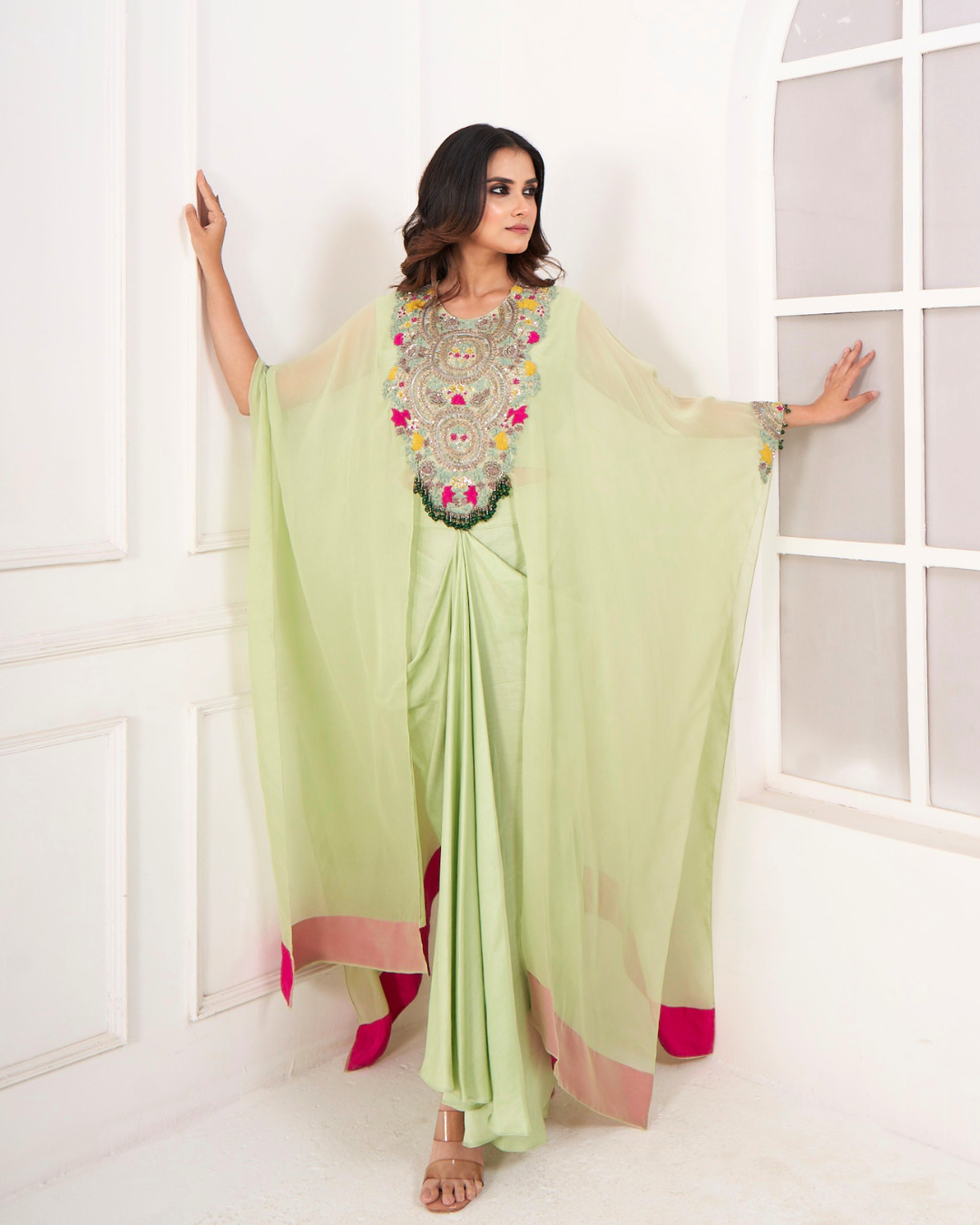 Chiffon Skirt Three-Piece Set