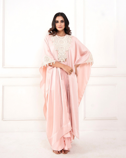 Chiffon Cape with Skirt Set