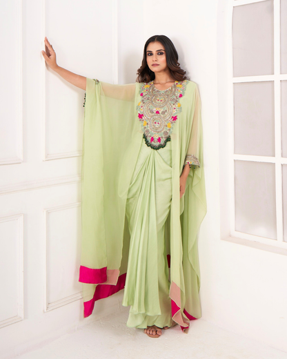 Chiffon Skirt Three-Piece Set