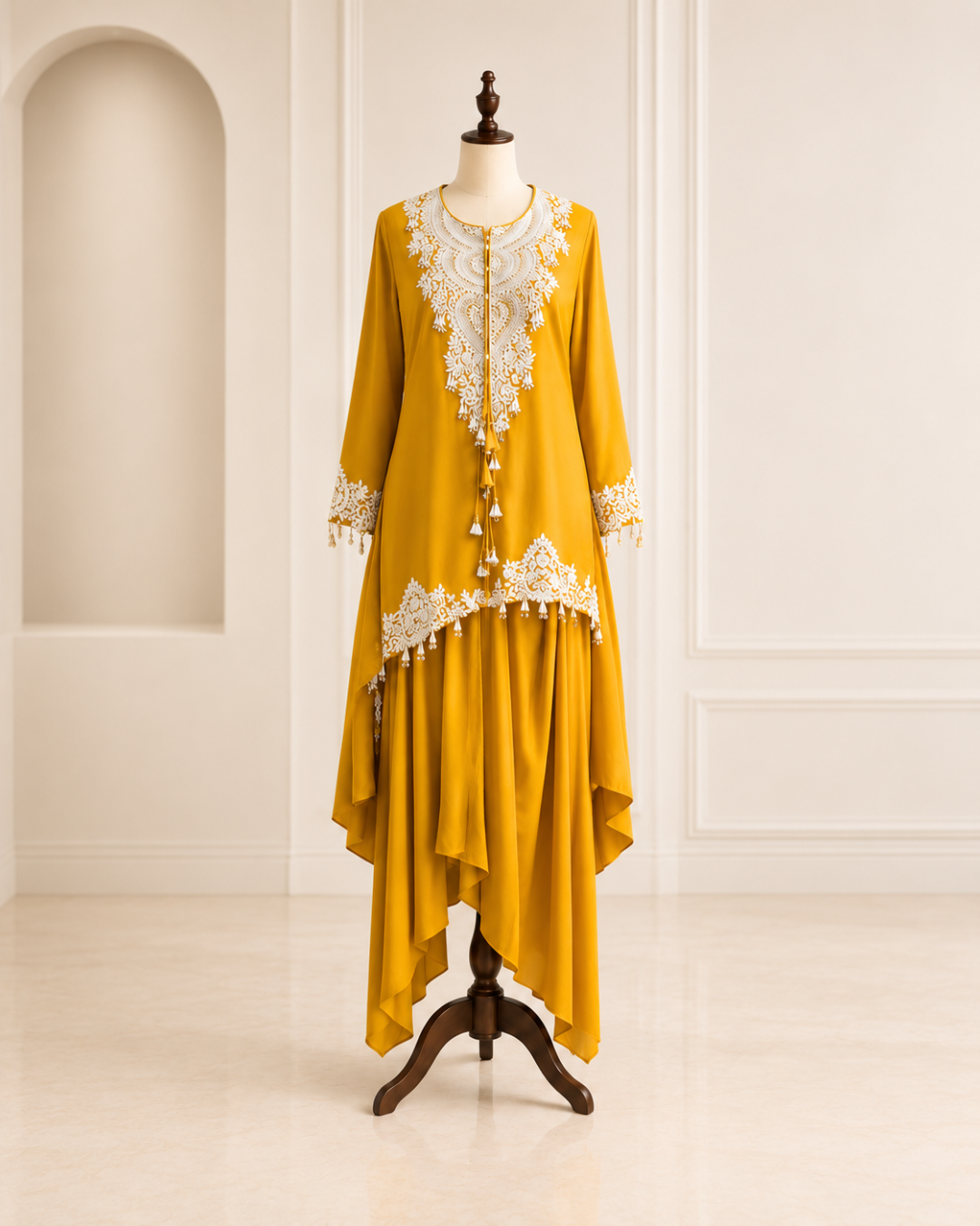 Chanderi Sharara Three-Piece Set