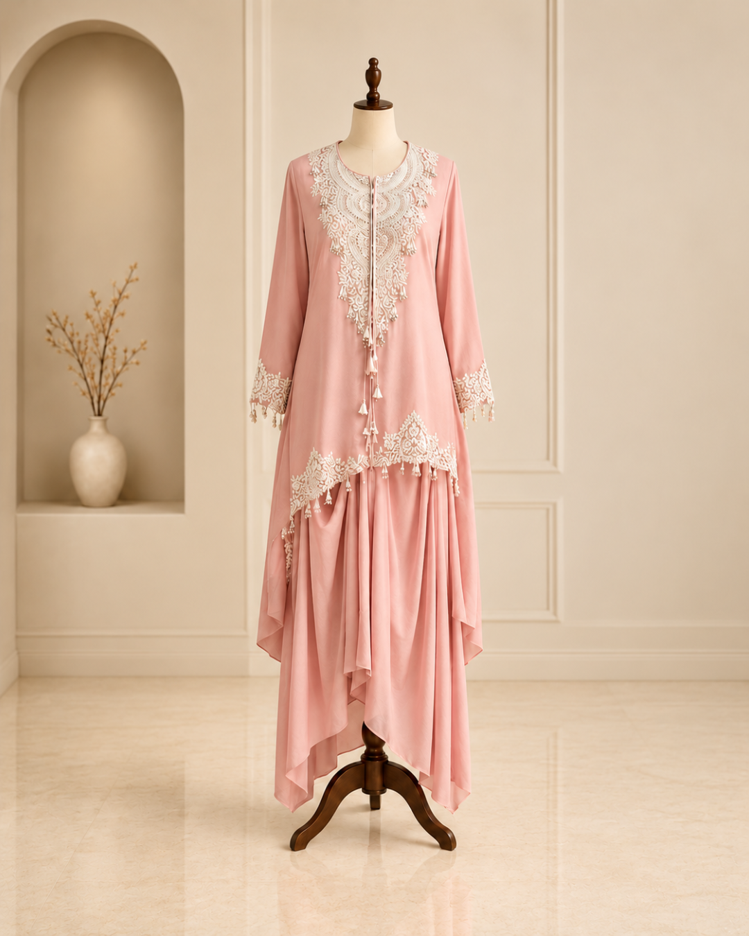 Chanderi Sharara Three-Piece Set