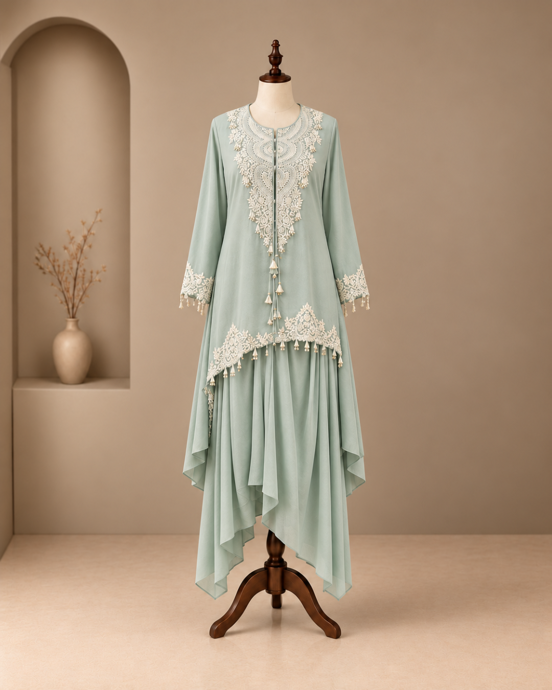 Chanderi Sharara Three-Piece Set