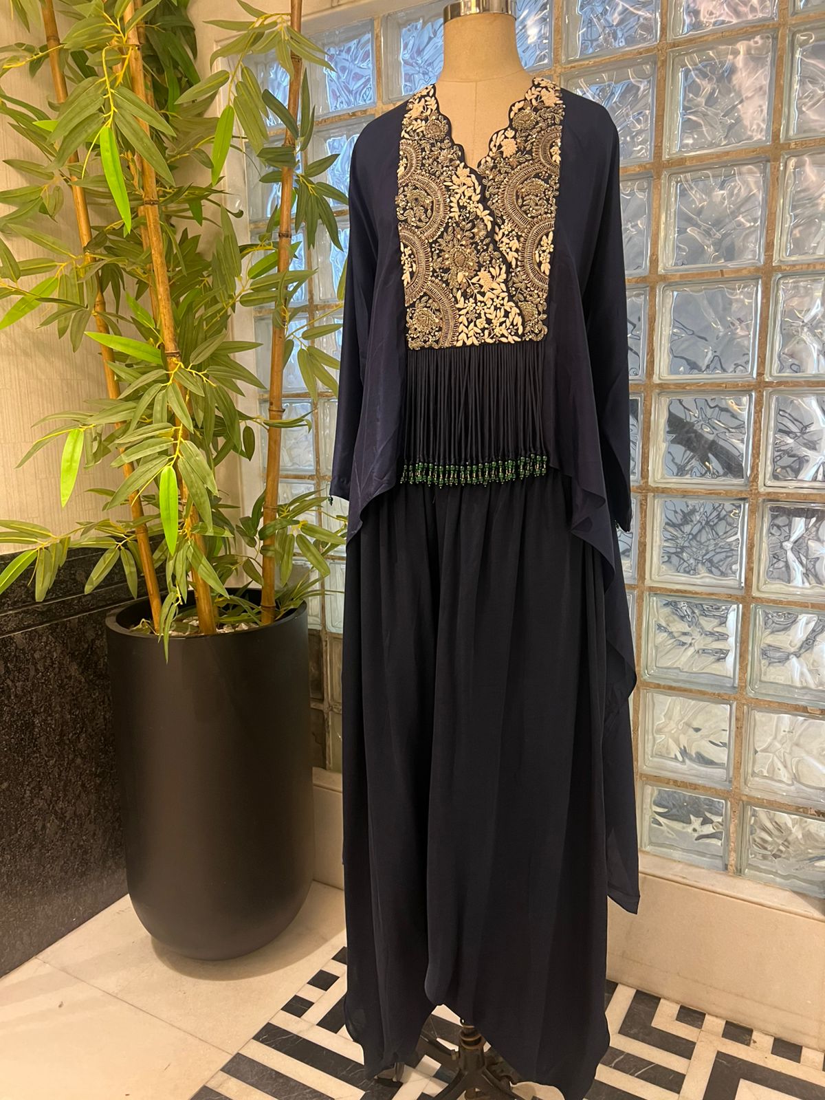 Silk Top paired with Dhoti Pants / Skirt