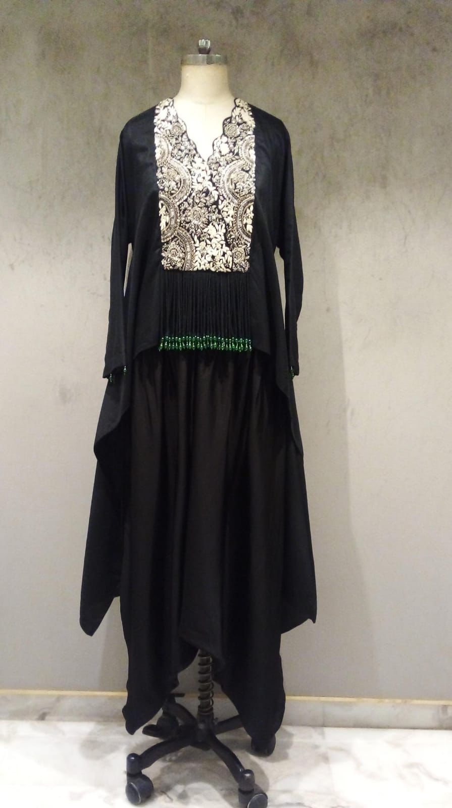 Silk Top paired with Dhoti Pants / Skirt